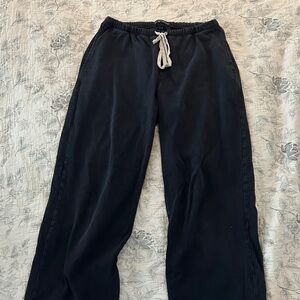 Brandy Melville Navy Open Leg Sweatpants